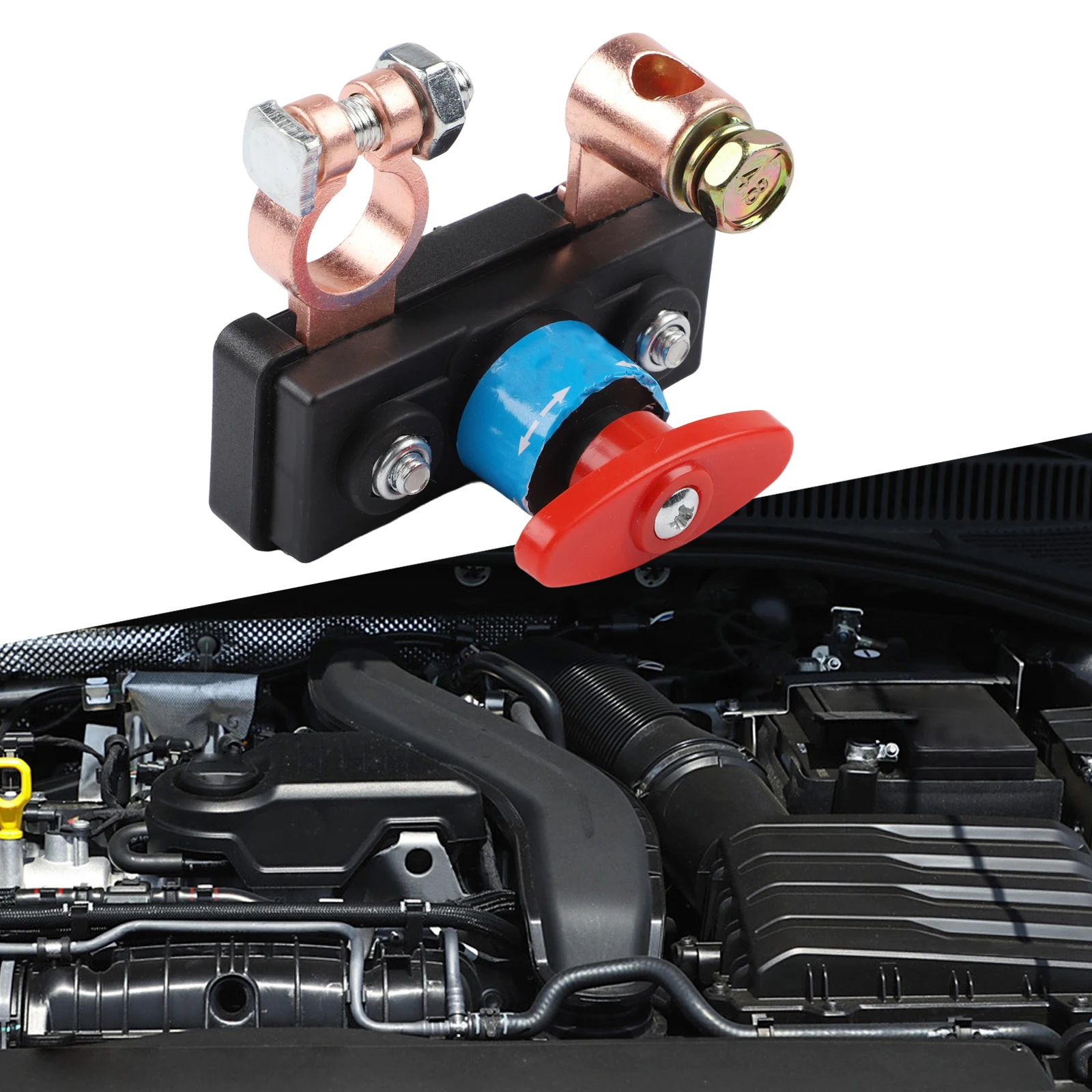 

Pure Copper Battery Disconnect Switch 12V/24V Car Truck Anti Leakage Switches For Cars Vehicles RVs And Boats Aluminum-Alloy
