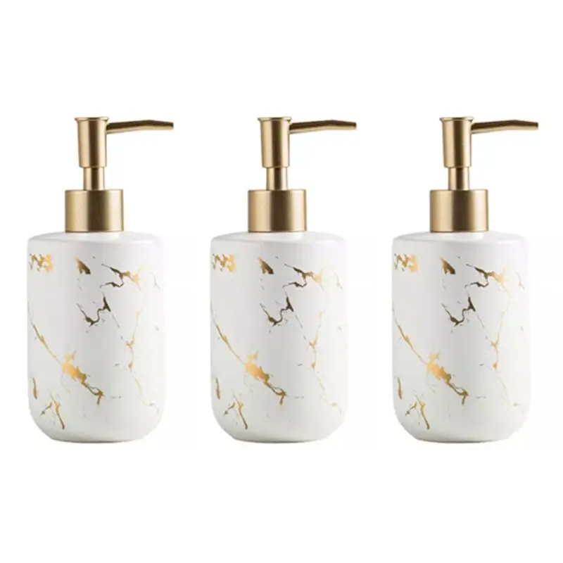 

A02M-3X 300 мл керамические флаконы для эмульсий, креативные латексные бутылки, дозаторы для жидкого мыла, набор для ванной комнаты, белый матовый