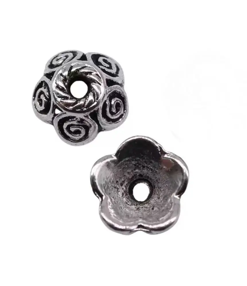 

35pcs 10*10*5mm Vinatge Zinc Alloy metal vintage bead caps HW2539