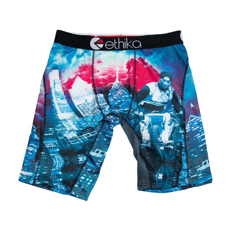 ETHIKA 1Pcs Men Underwear Boxers Breathable Mesh Crotch Man Underpants Plus Size L-3XL Mens Panties Printed Men's Boxers Briefs image 4