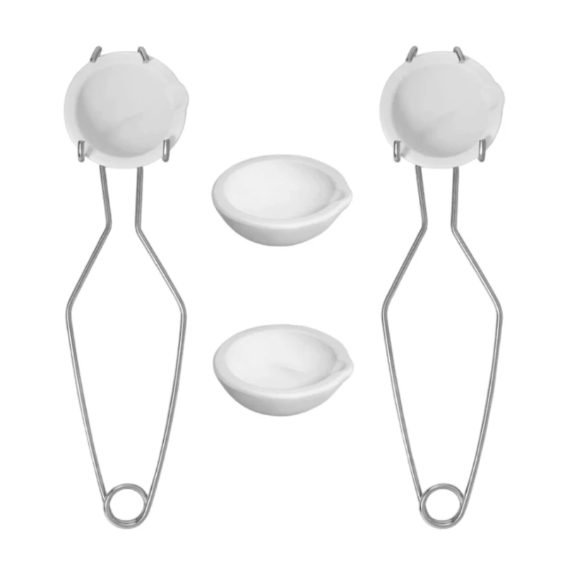 Crucible Melting Set Small Melting Crucible Bowl Set with Whip Tongs