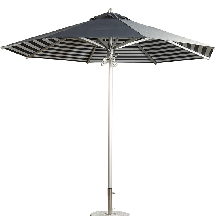 

Розово-желто-синие полосатые зонты-парасоли класса люкс из алюминия в рыночном стиле с бахромой для пляжа и улицы, для магазинов