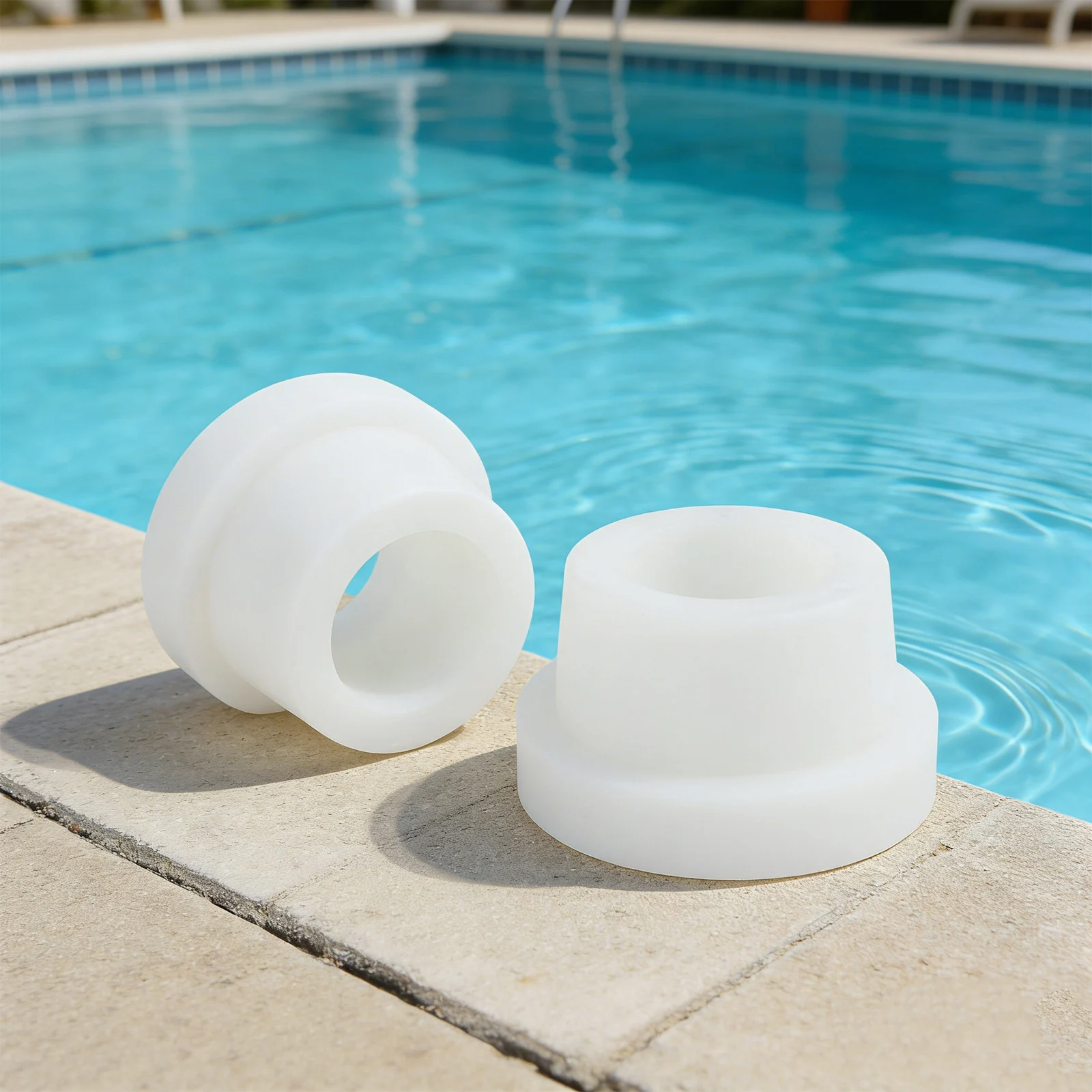 Set of 2 Rubber Bumpers for Pool Ladders Compatible with For 1.90 Inch Tubing Inner Diameter for Enhanced Safety and Durability