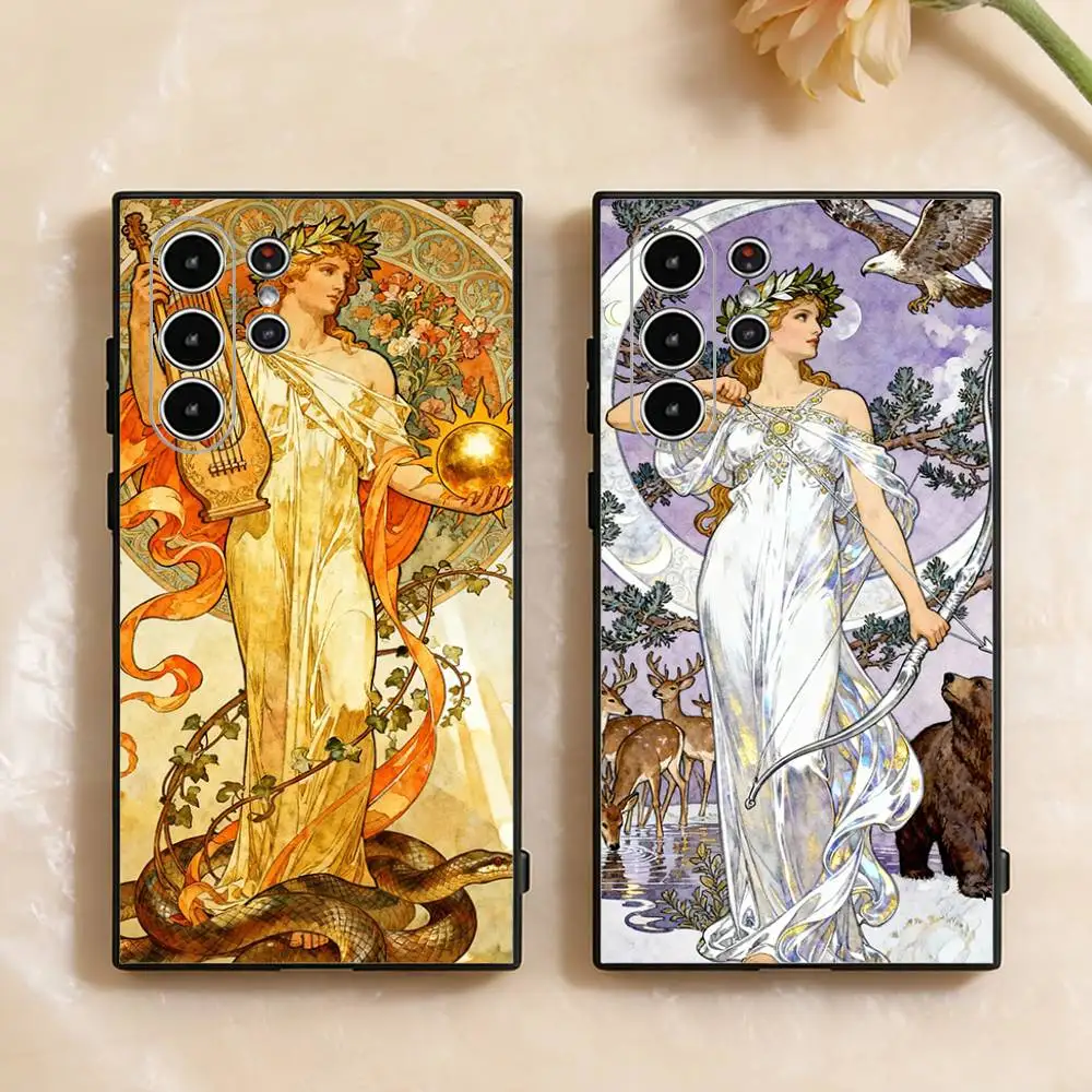 

Olympian Gods Poseidon Zeus Phone Case for Samsung Galaxy S30 26 25 Ultra Plus S24 23 22 FE Lite S21 20 TPU Cover