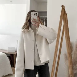 Zach Ailsa 2024 Spring New Product Women's Fashion and Casual Versatile Flip Collar Single breasted Decorative Jacket Coat