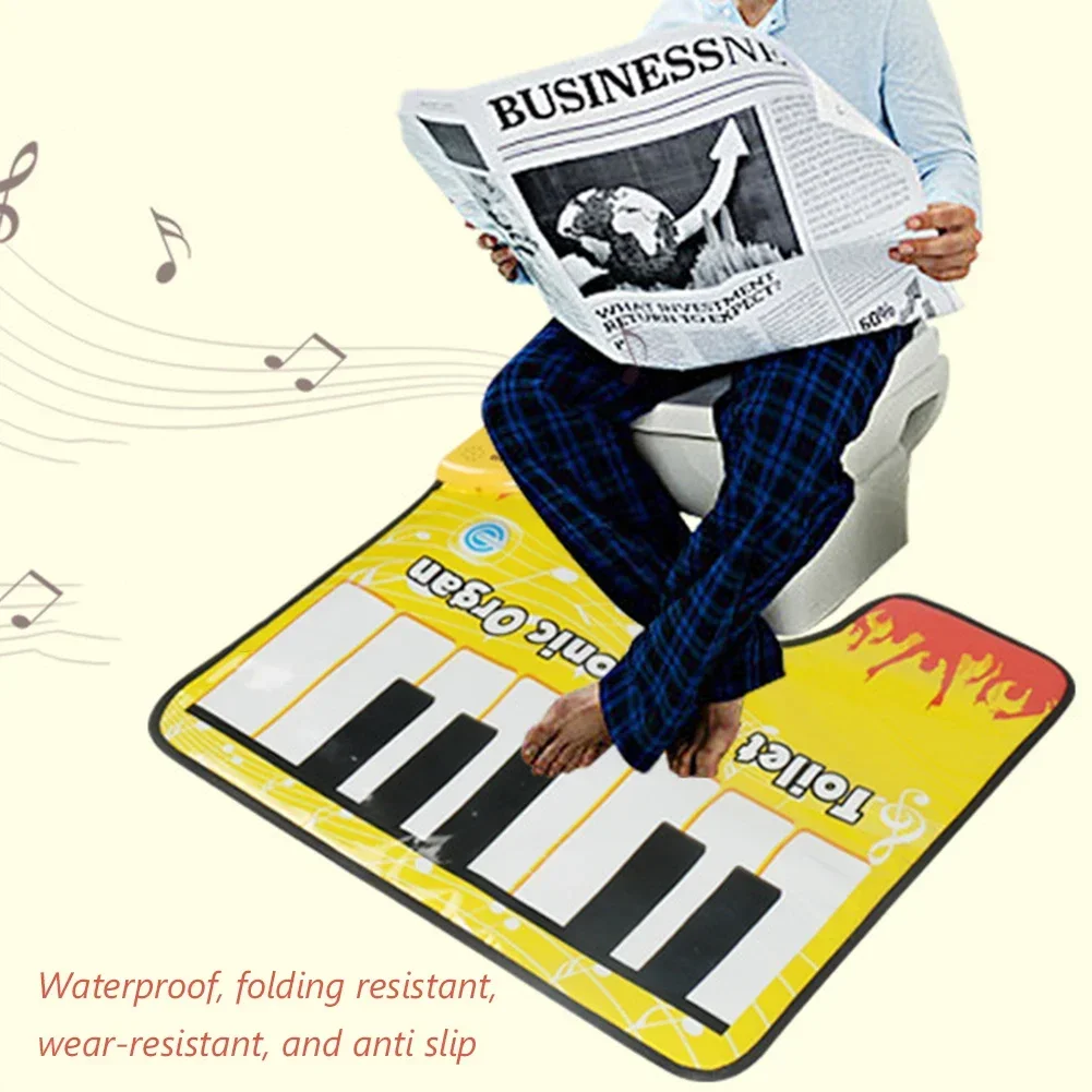 For Bathroom Washroom Fun Toilet Piano Bath Mats Battery Powered Musical Potty Pad Electronic Piano Keyboard