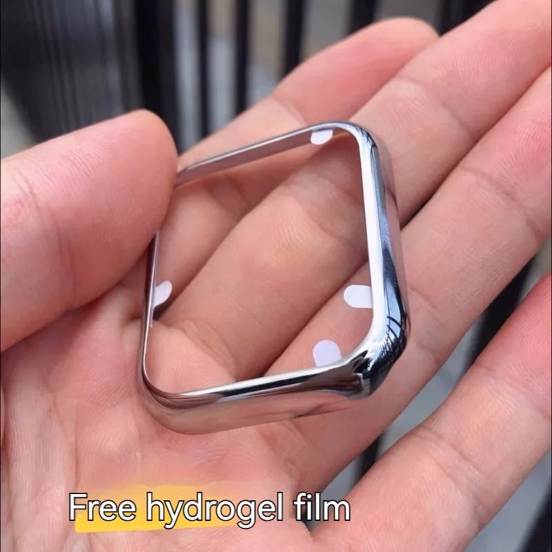 

Stainless steel case suitable for iwatch7 paste half-pack protective case