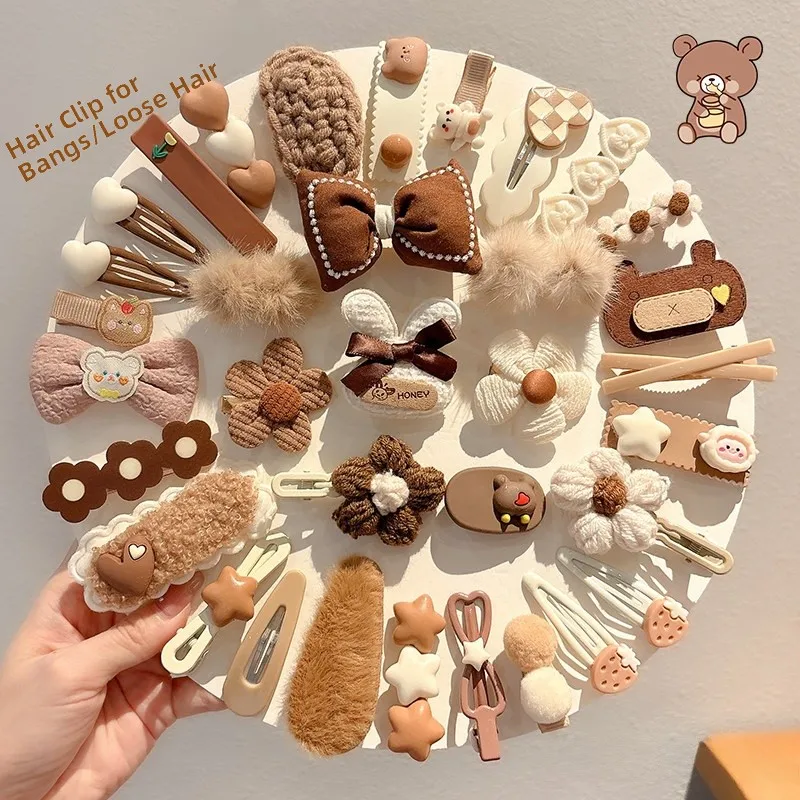 

Cute Velvet Hair Clips Children's BB Clips Baby Girl Side Clips Adorable Toddler Headwear Faionable Hair Accories