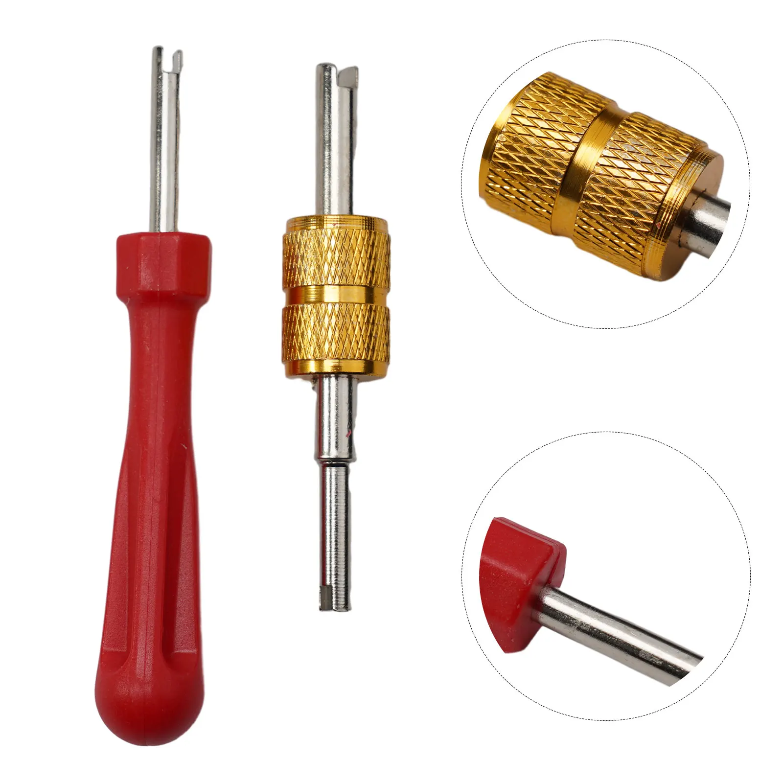 Convenient Car Slotted Handle Tire Valve Stem Core Remover Screwdriver Kit  Effortlessly Remove or Install Tire Valves