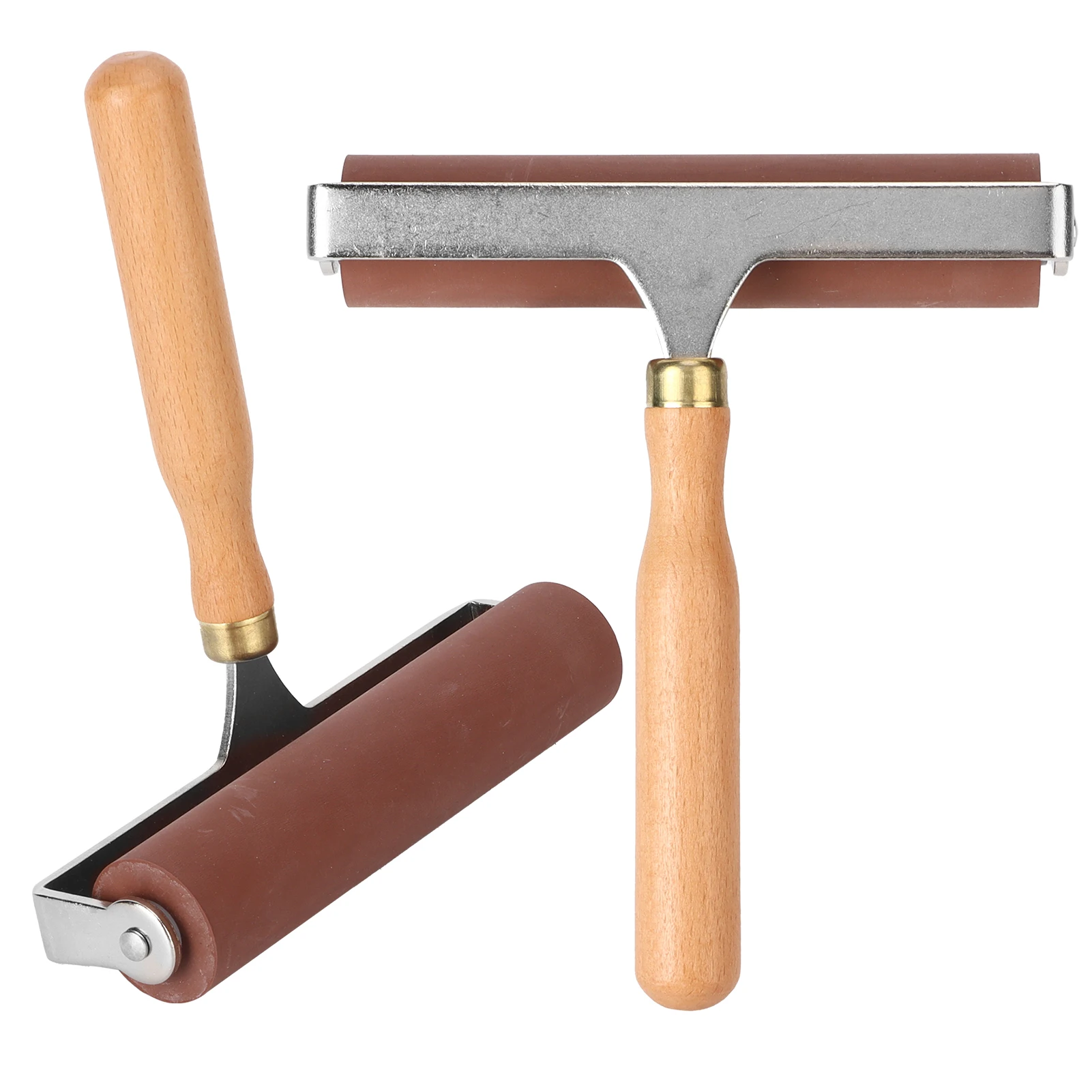 Brayer Weiche, Flexible, Robuste Elastische Gummiwalze für Druckgrafik, Scrapbooking, Bastelarbeiten, Gummi-Farbroller – Detail 6