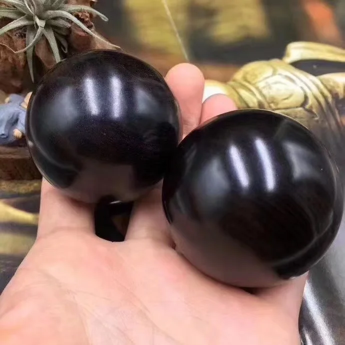 

Bla Ebony Wood Fitn Ручной мяч Резная деревянная ручка Массажный мяч Охорона здоровье Шарик Орехи Деревянный мяч для игр рук Подставка для ног