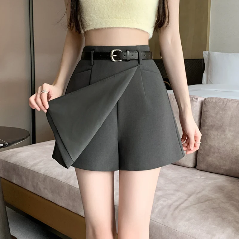 

2024 New Summer Women Short Skirts Fashion High Waist Shorts Korean Ladies Casual Culottes Woman Bottoms