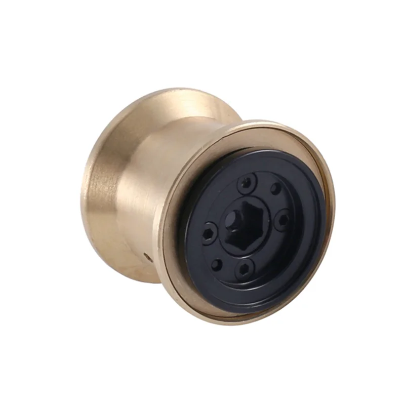 

AS95-8Pcs Brass Clamp Ring Metal 1.0 Wheel Rim Wheel Hub For FMS FCX24 Max Smasher 1/24 RC Crawler Car Upgrade Parts,1
