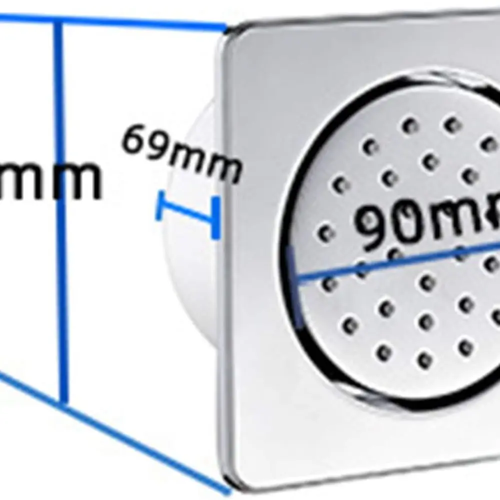 نفاثة دش نحاسية قابلة للتعديل مثبتة على الحائط، بخاخ جانبي على طراز السبا 130 مم، ملحقات الحمام