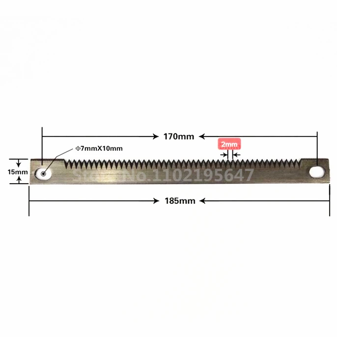 10 Pcs Vertical Packing Machine Cutting Blade Fine Tooth Blade 185x15x1.5mm Serrated Tools Knives Packing Machine Knife