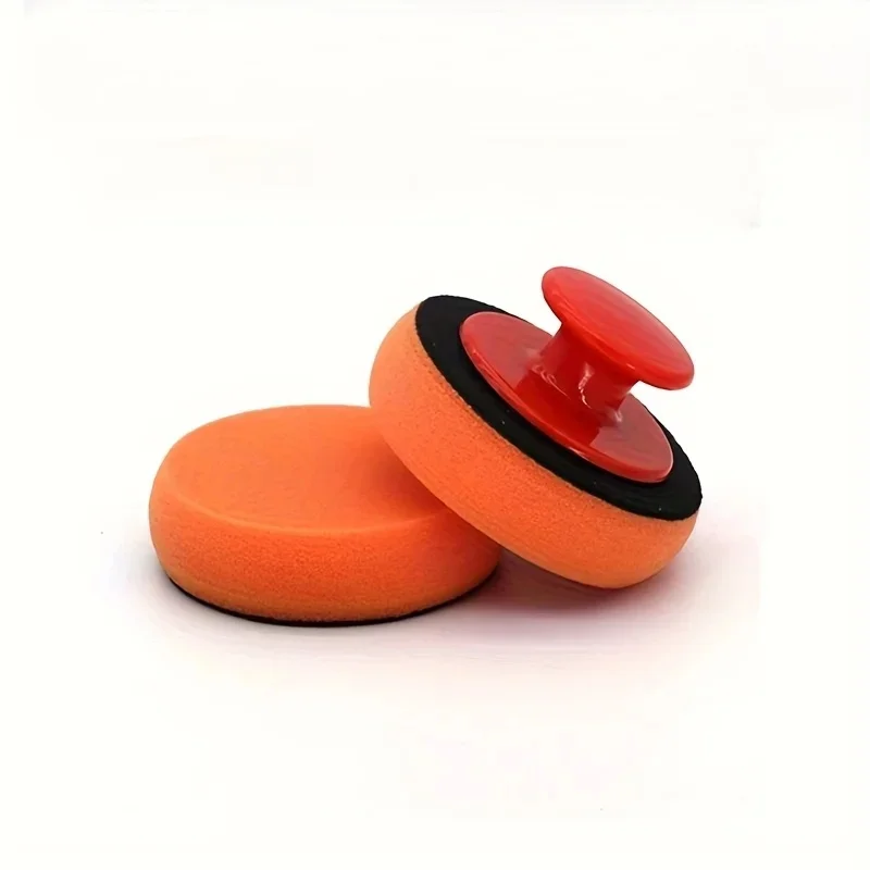 Soft Round Polishing Buffer Sponge Handheld Car Wax Applicator Auto Wax Coating And Surface Cleaning Accessory