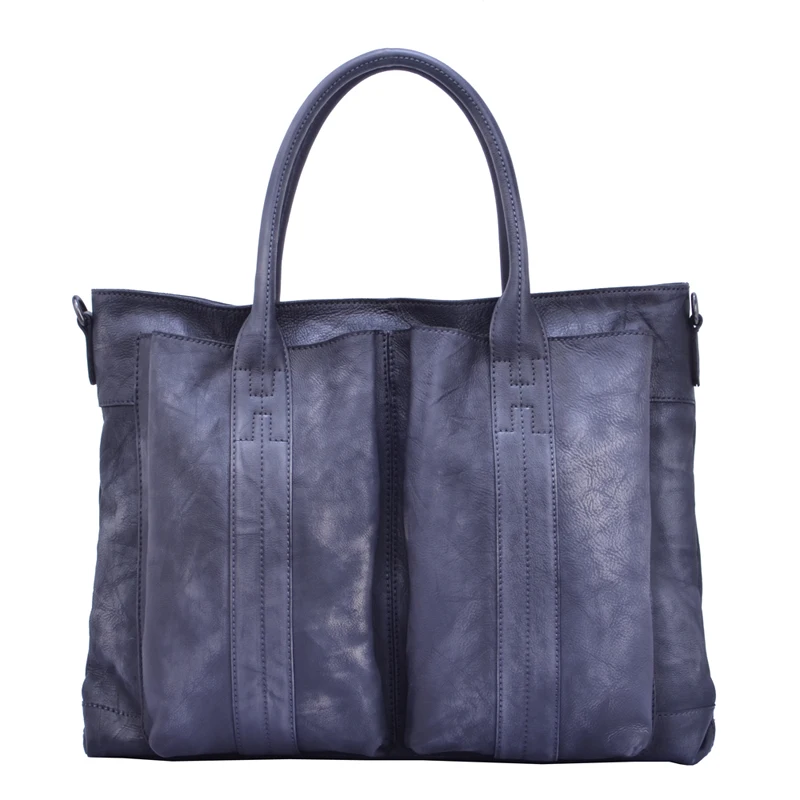 Borsa da uomo in vera pelle borsa in pelle bovina valigetta moda retrò Casual borsa a tracolla da lavoro borse per Computer