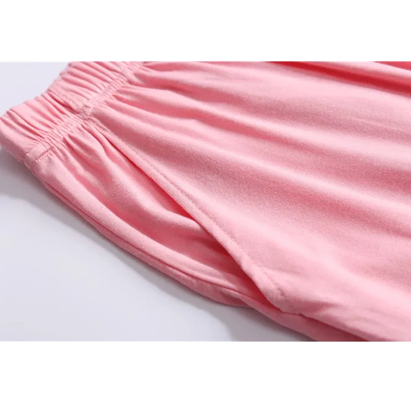 سراويل نسائية قطنية مشروط كبيرة جدًا وفضفاضة ومريحة للنوم، سراويل منزلية غير رسمية لربيع الخريف، سراويل بيجامة للفتيات #6