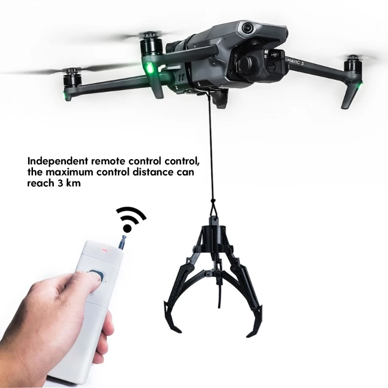 CG UAV Mechanical Claw Remote Control Mechanical Hook for Various Models of Unmanned Aerial Vehicle Expansion Accessory