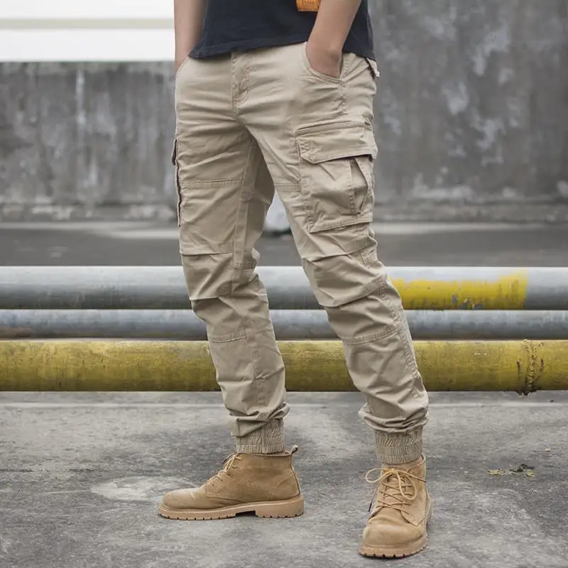 

Men's Stretch Multi - Pocket Tactical Camouflage Pants: Slim Fit for Autumn/Winter Outdoor Hiking, Climbing & Camping