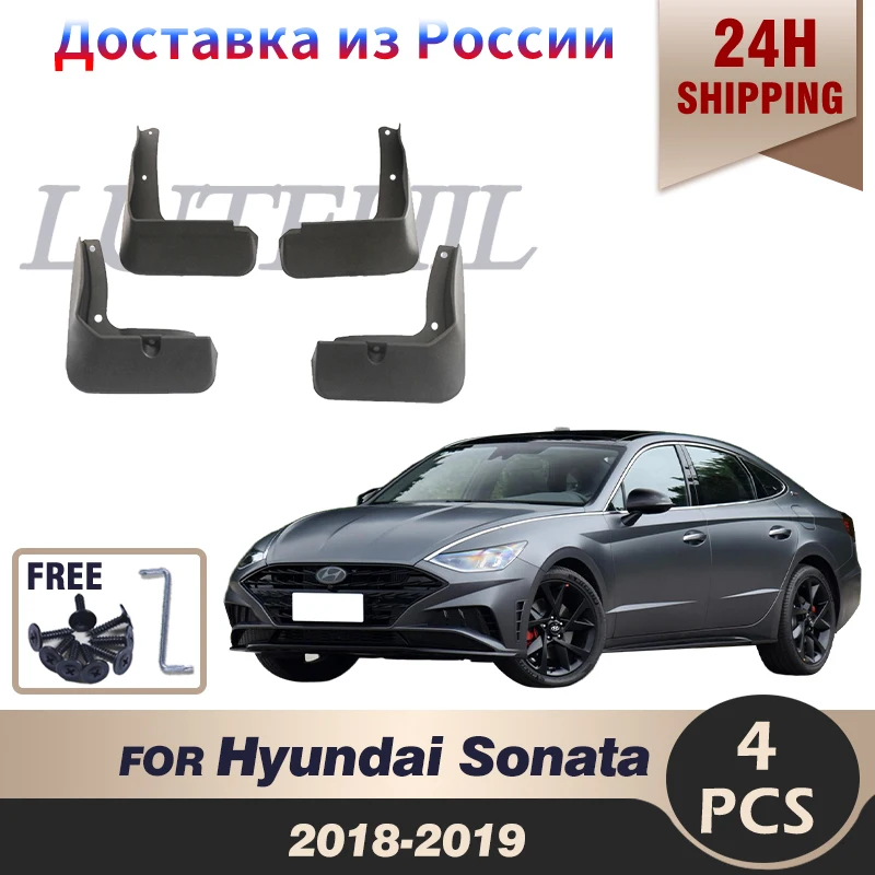 

Car Mudflap Fender For Hyundai Sonata 2018-2019 Over Fender Mud Flaps Guard Splash Flap Mudguard Accessories