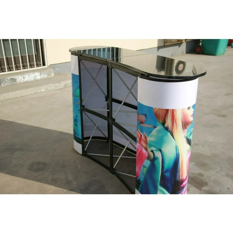 Drawing net welcome table promotion table Drawing net display frame Folding aluminum alloy pulling net frame