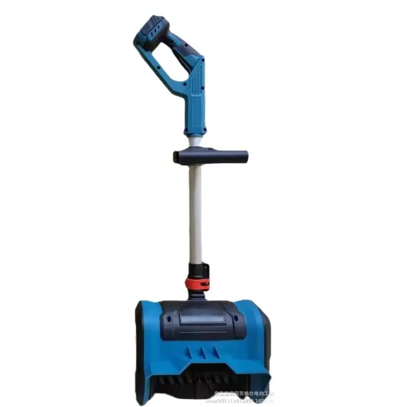 Electric hand push snow plow lithium battery snow plow household snow clearing artifact folding