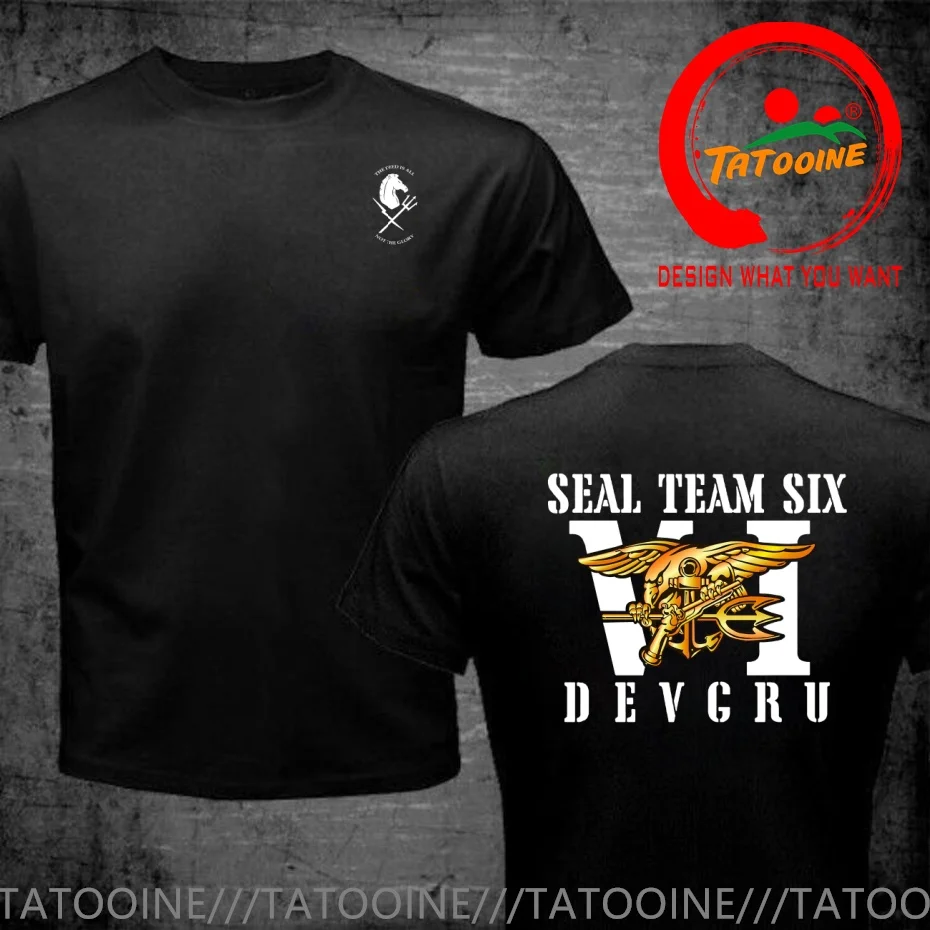 Special Forces NSWDG SEAL Team 6 DEVGRU Squadron T Shirt Men Fashion Trendy Casual Clothing Stylish Tops Tee Shirt Leisure