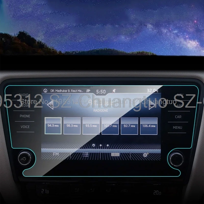 

PET Screen Protector For Skoda octavia A7 2018 2019 year 8 inch Car GPS Navigation anti-scratch Interior Accessories
