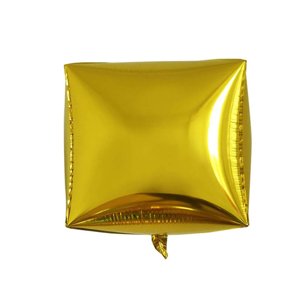 

5Pcs 24 Inch Square Aluminum Balloon 4D Shiny Foil Reusable Decoration for Party Birthday Wedding Festival Kids Gathering Rose