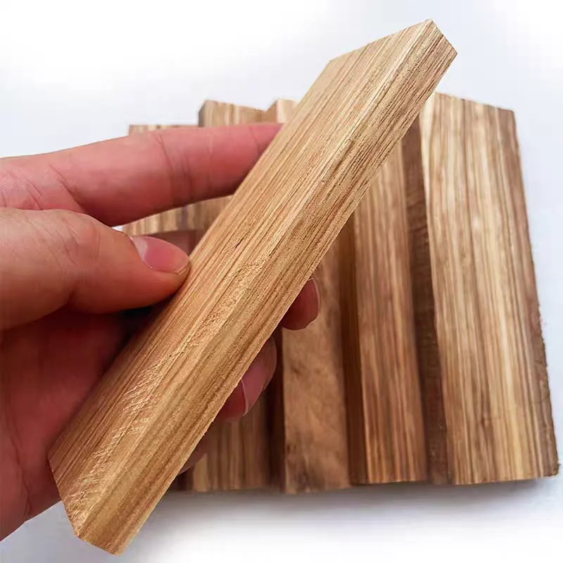 Zebra Wood Knife Handle Blank DIY Wood Patch Material Solid Wood Carving Block Lumber Small Timber 120x40x10mm for Knife Making