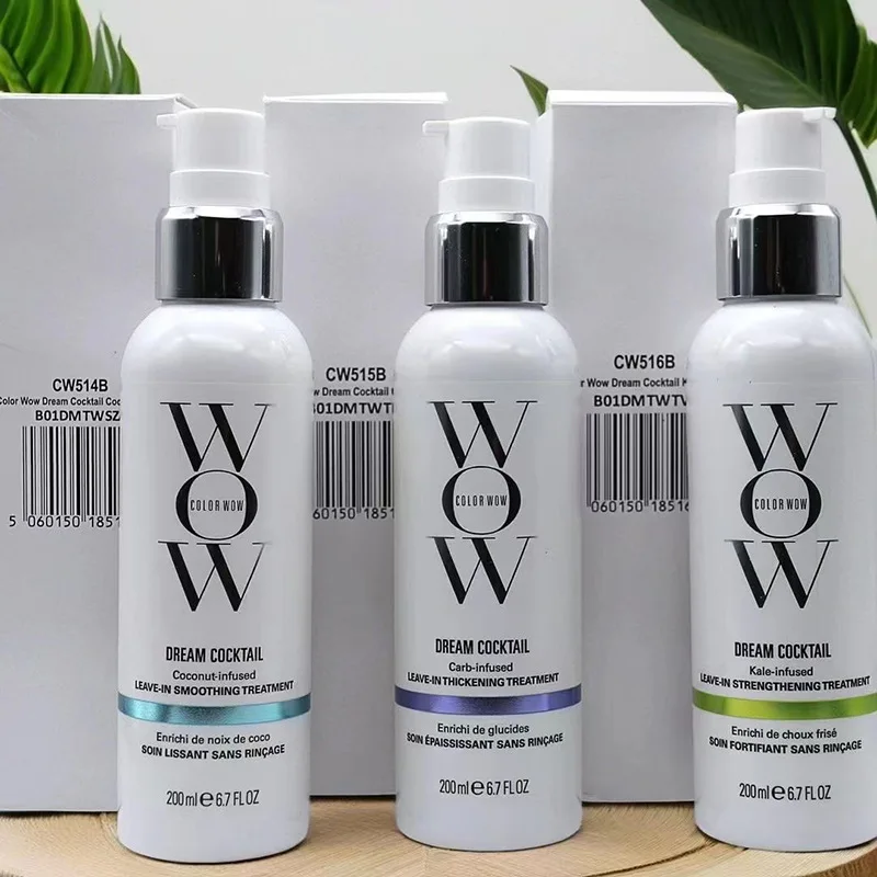 Colorn Wow Einweg-Traumcocktail, 3-farbige Haarpflege, Tiefenreparatur, weiche, feuchtigkeitsspendende Spülung, Haarblätter, Spülung