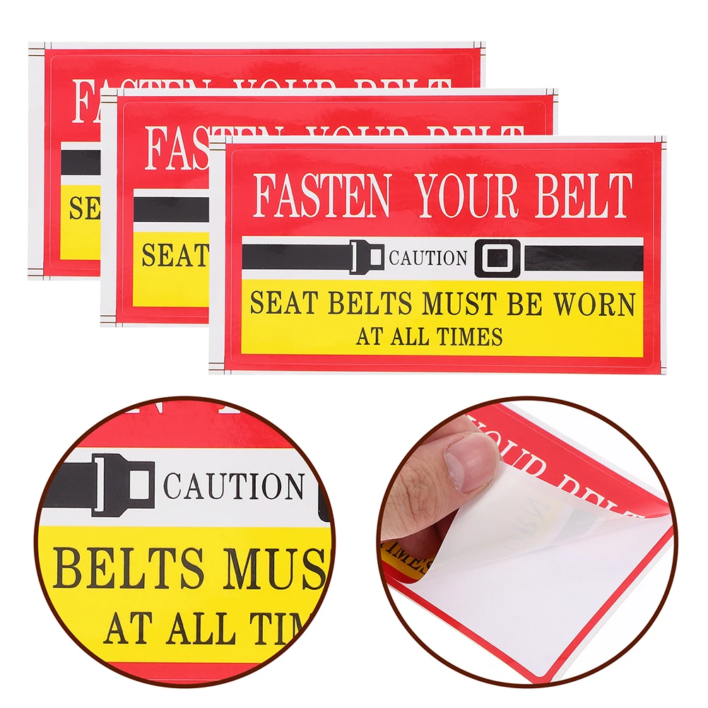 

12pcs Safety Warning Stickers Fasten Caution Decal Passenger Protection Sign Auto Belt Reminder Car Vehicle Stickers