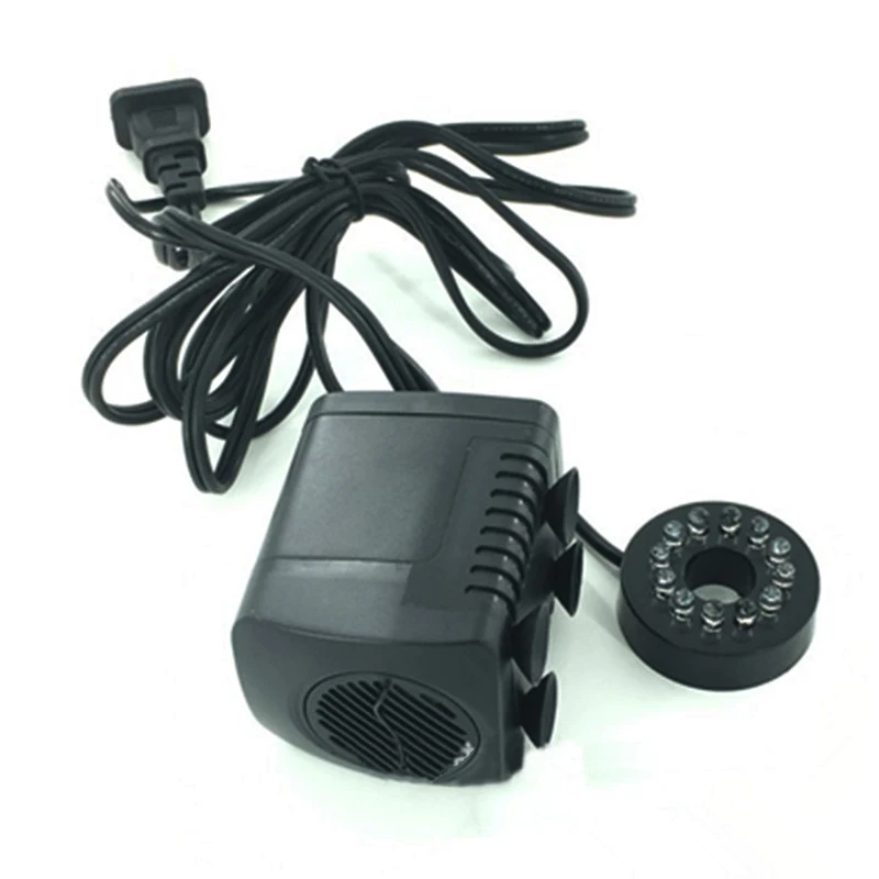 Aquarium Fish Tank Pond Fountain Submersible Pump LED Mini Water Pump 15W 210-GPH US110V/EU220V