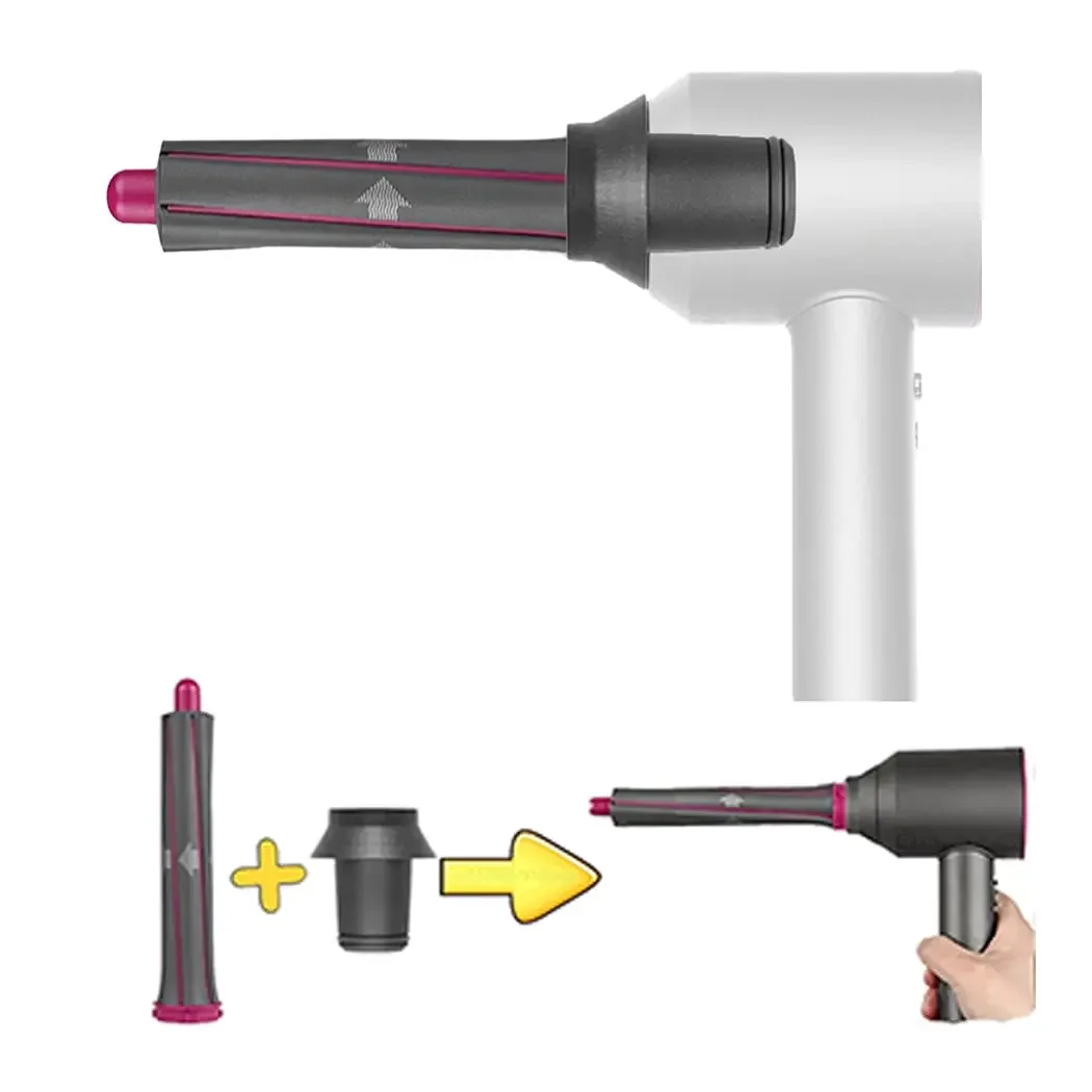 2 Pcs Hair Dryer Curling Attachment 30MM Automatic Curling For Dyson Supersonic Hair Dryer Accessories Curling Iron Styler