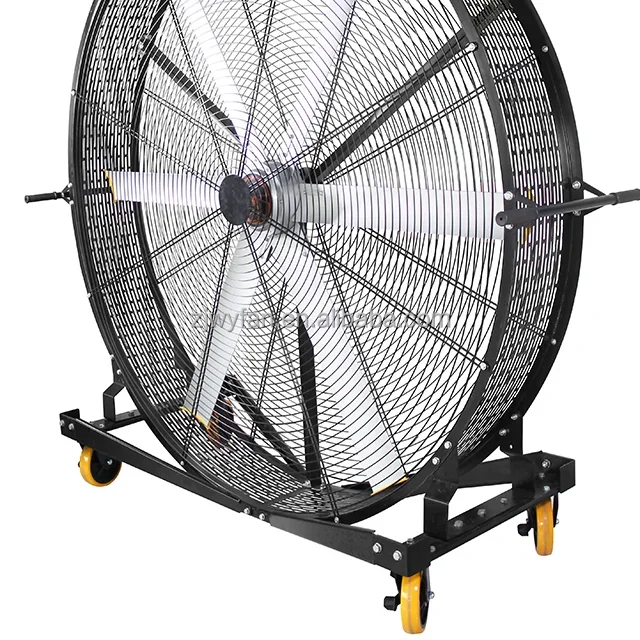 37 in Movable Large Size Energy Saving Hvls Ground Fan Mobile Industrial Fan With Casters