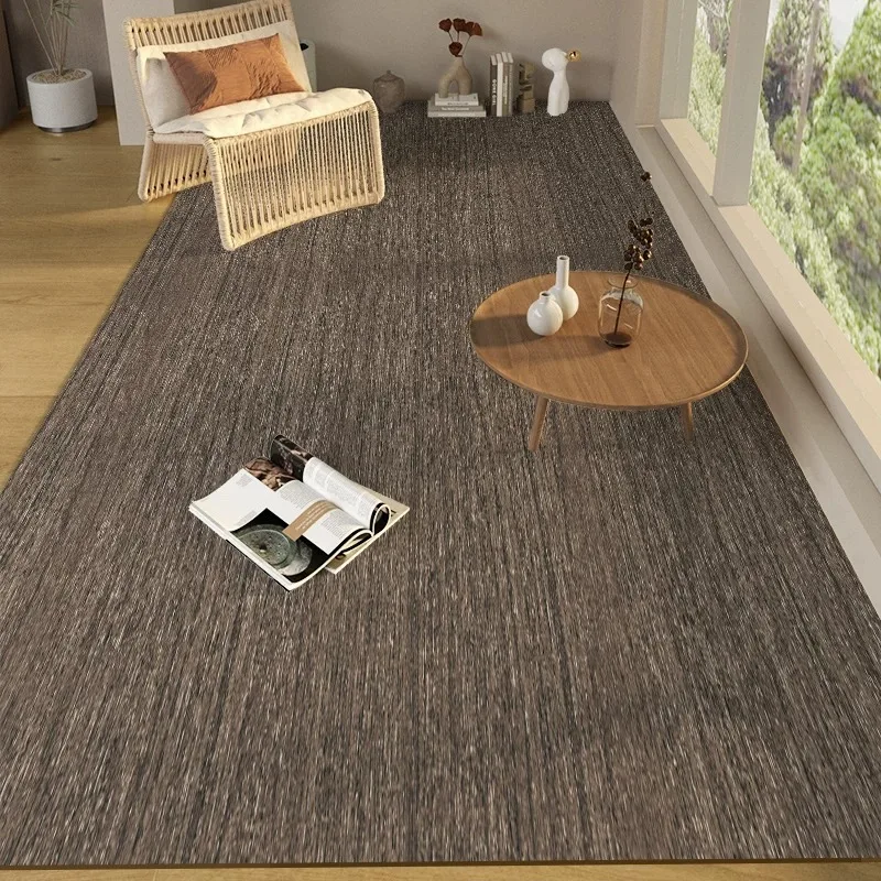 Wood Grain Balcony Carpet Pvc Leather Mat Sun-Resistant Waterproof Stain-Resistant Area Floor Mat Home Washable Rug Kitchen Mats