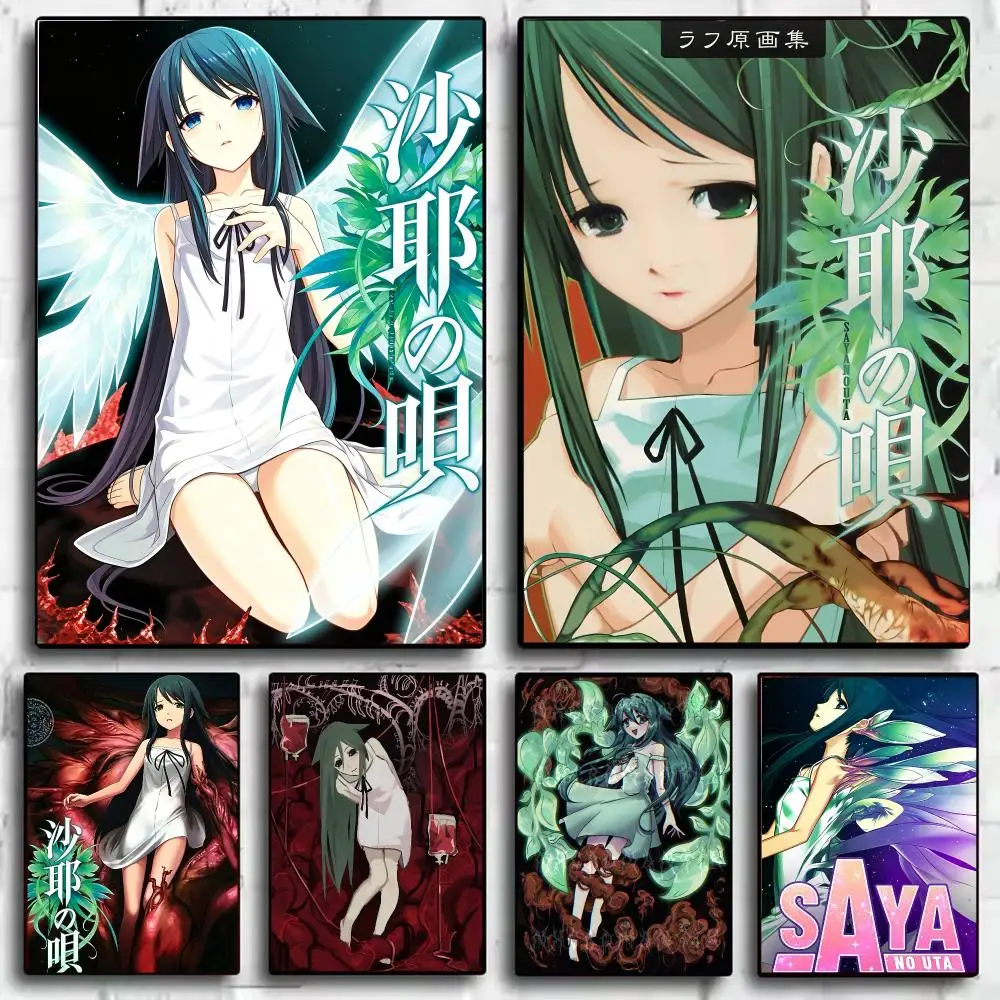 Anime T-The Song of Saya Poster Wall Art Prints for Bedroom Living Room Office Home Decoration Hanging Artwork Gift