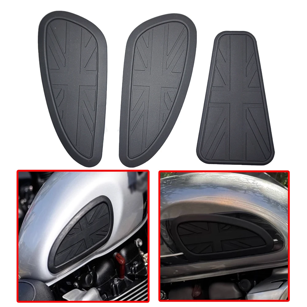 Retro Fuel Tank Sticker Protector Fit For Interceptor 650 Scrambler 900 Tank Pads Motorcycle Sheath Knee Tank Pad Grip Decal