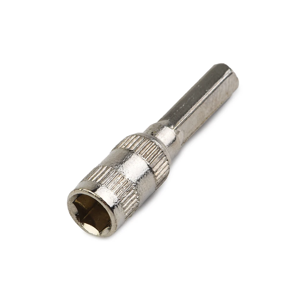 6pcs/set H4 Hex Shank Driver 6 Point Hex Socket Mutifunction Silver Metal Hand Tool For Car Repairing For Tightening Nuts