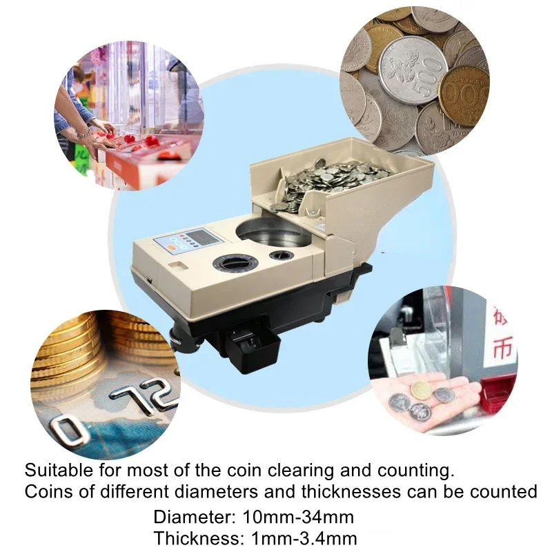 YT-518 Game Coin Clearing Counting Machine Multi-countryHot Sales Cheap And Fine