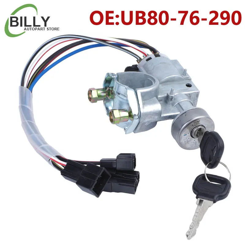 

UB80-76-290 UB8076290 Автомобильный Кабель замка зажигания с 2 ключами для Mazda