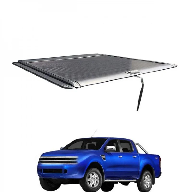 

Pickup Car Hard Tri-fold Aluminum Truck Bed Tonneau Cover for BT-50 2015~ON