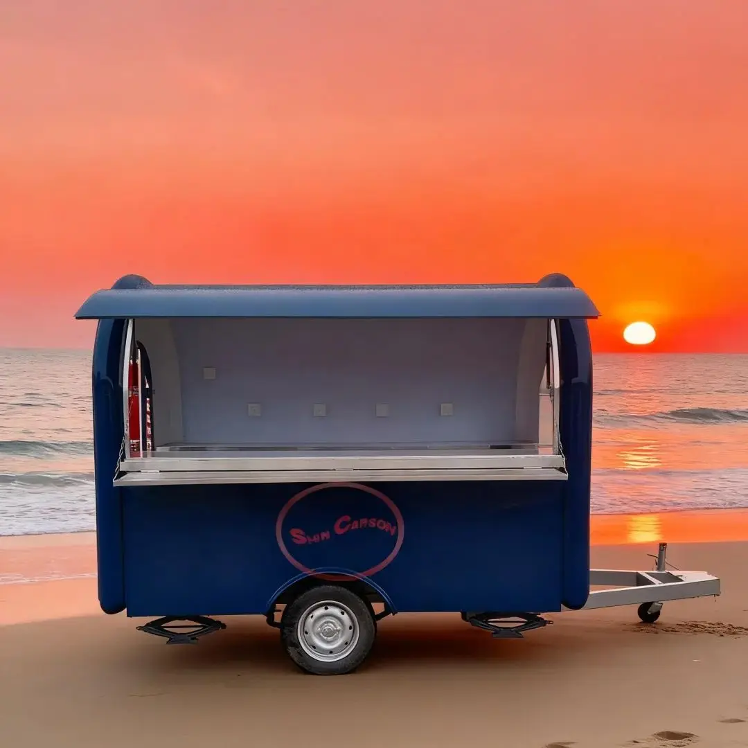 

Customized Outdoor Food Trailer - Durable Vendor Cart for Night Market & Breakfast, Easy-Clean Mobile Food Cart