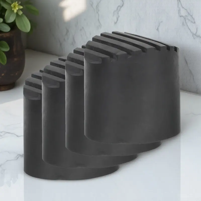 4Pcs Ladder Feet Covers Rubber Non-Slip Protective Caps Stable Ladder Foot Pads Replacement Retractable Stairs Pads