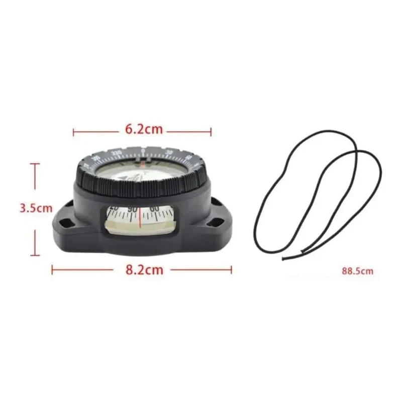 Outdoor Dive Noctilucent Compass Professional Waterproof Navigator Digital Scuba Luminous Balanced Watch For Underwater Swimming
