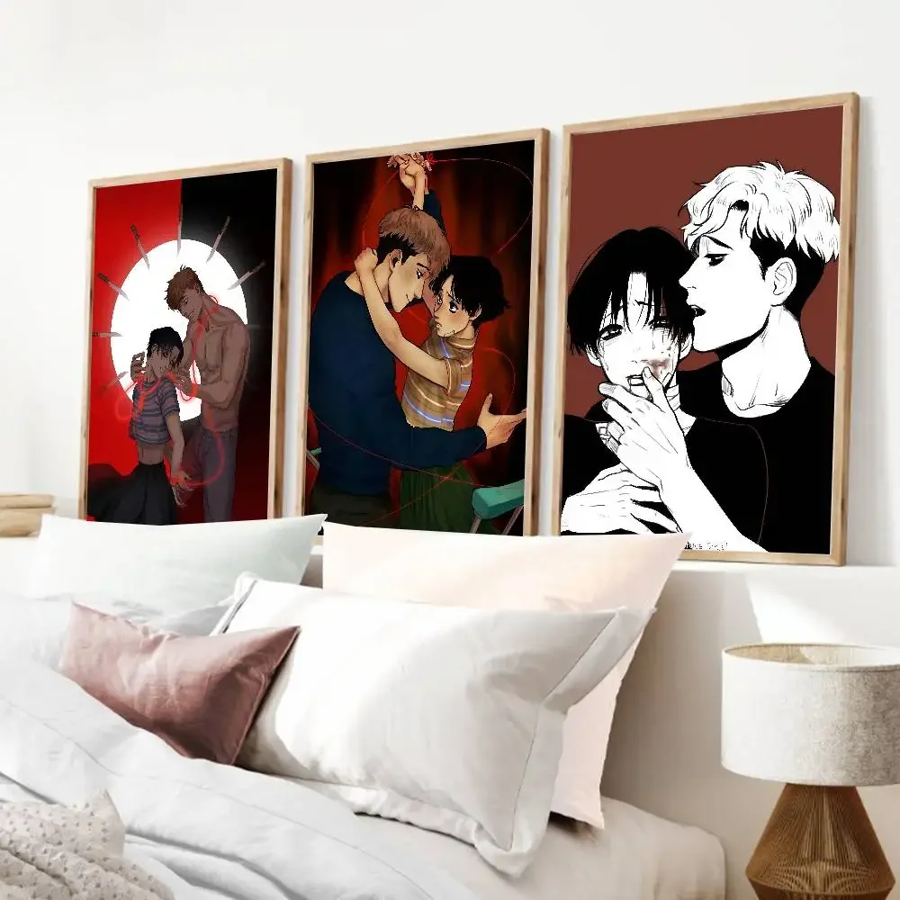 Comic K killing stalking  Poster Print For Bedroom Living Room Home Decor Cartoon Movie Wall Art HD Picture Mural