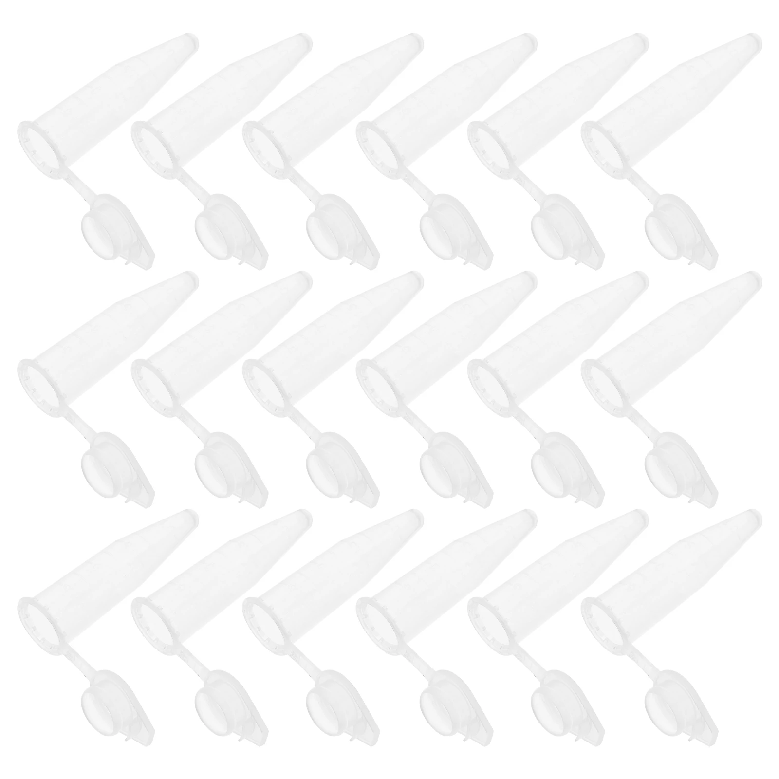 

50pcs Conical Conical Tube Bottom Tip Tubes Plastic Lab Test Vials Test Vials Sample Storage Mixing Container