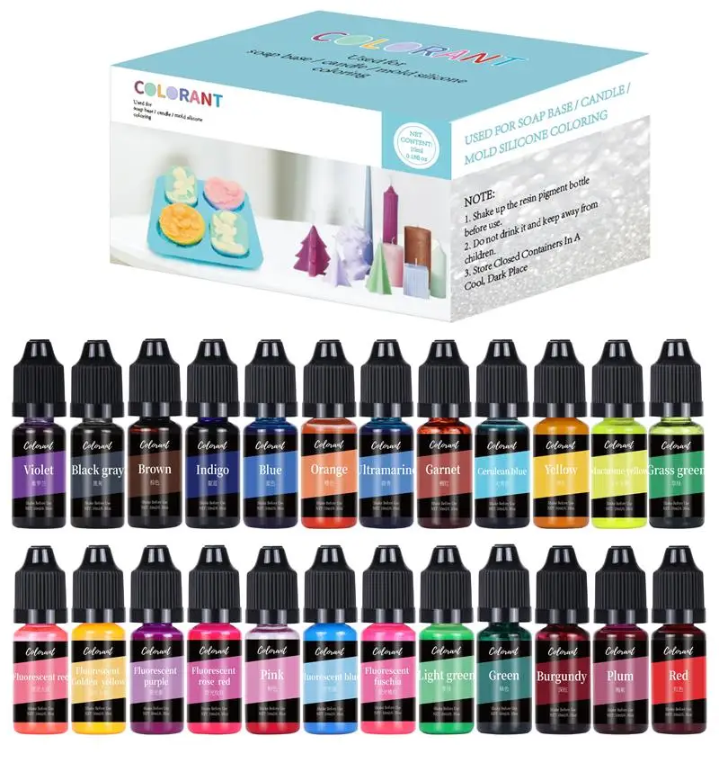 Kaars Kleurstof Kit Vloeibare Kleurstof Pigment Set DIY Kaarsen Maken Benodigdheden Aromatherapie Zeep Soja Wax Kleurstof Kaars Schimmel Kleuring