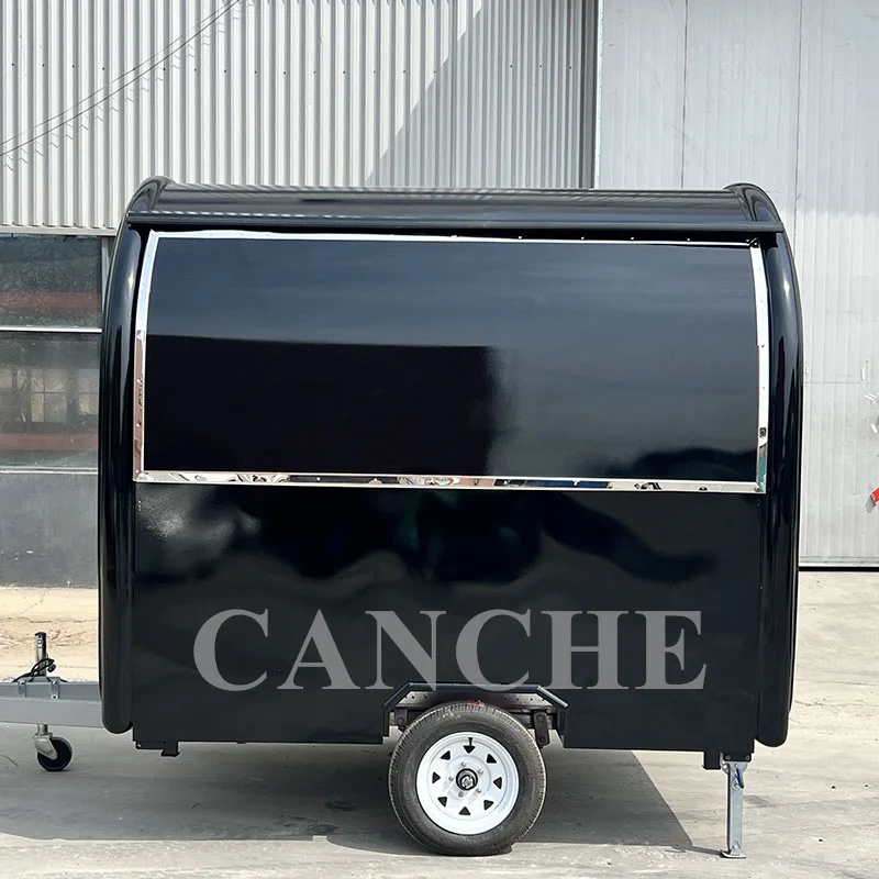 mini mobile airstream coffee ice cream food trailers fully equipped small mobile snack machines bbq food truck for sale